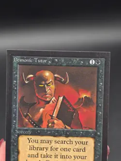 Demonic Tutor - Misprint Light Grey Collector's Edition CE NM/M *CGHouse* #WM - Image 3