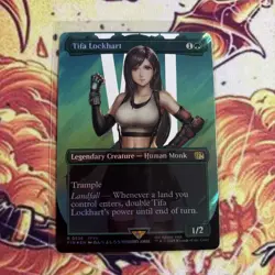 Mint/Near-Mint, English - 1 x MTG Tifa Lockhart - Surge Foil - Borderless FF - Image 1