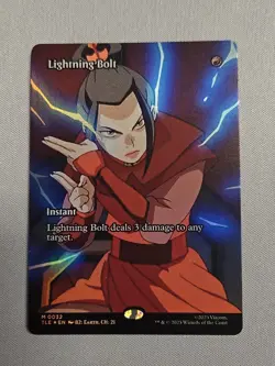 Lightning Bolt - (Borderless FOIL) Avatar: The Last Airbender MTG LP - Image 1