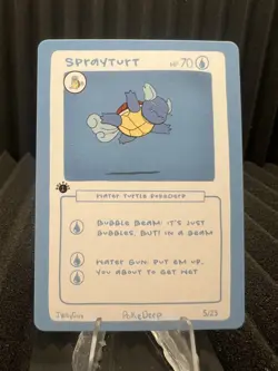 Sprayturt (Wartortle) 5/25 - 1st Edition Pokederp First Print Fan Art - Pokemon - Image 1