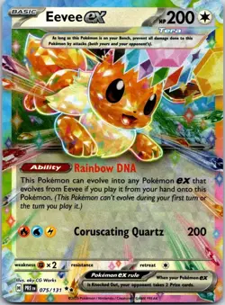 Eevee ex 075/131 Holo - Prismatic Evolutions NM Pokemon TCG English - Image 1