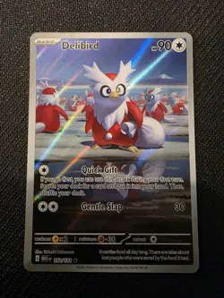 Pokemon TCG Delibird 152/132 Me01: Mega Evolution Illustration Rare *Near Mint* - Image 1