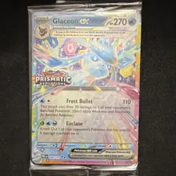 Glaceon EX Promo Holo Tera HP 270 Scarlet & Violet Prismatic Evolutions Pokemon… - Image 1