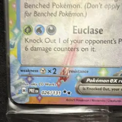Glaceon EX Promo Holo Tera HP 270 Scarlet & Violet Prismatic Evolutions Pokemon… - Image 3