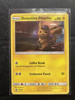 Pokemon TCG - Detective Pikachu SM190 - Promo - NM/VLP - Image 1