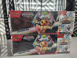 LOT OF 2 - Pokemon Prismatic Evolutions Surprise Box & Booster Bundle Sams Club - Image 1