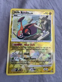 Pokemon Mow Rotom TCG Rising Rivals Holo Card RT4/6 Reverse Holo Rare - Image 1