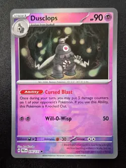 Pokemon TCG Dusclops (Master Ball Pattern) SV: Prismatic Evolutions 036/131 NM - Image 1