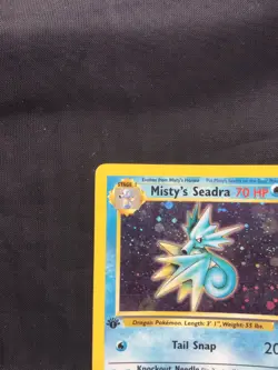 Pokemon Cards: Gym Heroes 1st Edition Rare Holo: Misty's Seadra 9/132 - Image 3