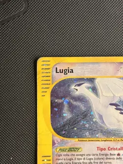Lugia AQ 149 Aquapolis Holo Pokemon Carta ITALIANA Crystal Type – Played Vintage - Image 2