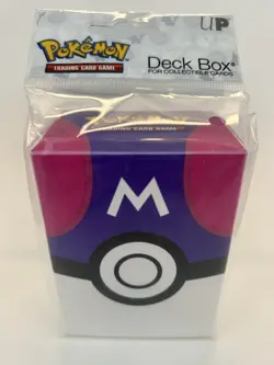 Pokemon Card Supplies - Ultra Pro Deck Box - MASTER BALL - New - Sealed - Image 1