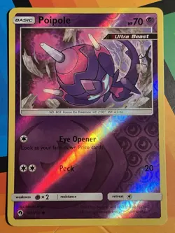 Poipole 107/214 Reverse Holo Common Lost Thunder Pokemon 2018 - Image 1