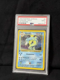 Garados Pokemon 1 Edition Base Set 1999 PSA 9 MINT #6 Deutsch Holo - Image 2