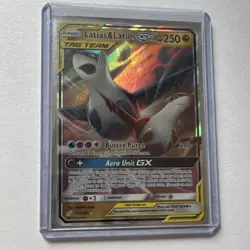 Pokemon Latias & Latios GX TAG TEAM Full Art Holo Team Up 113/181 250 HP - Image 1