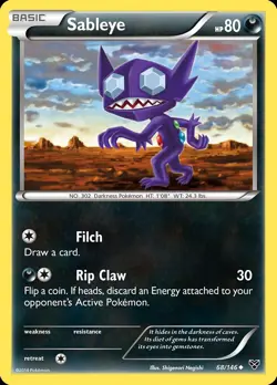 Pokemon Sableye (68/178) XY LP REVERSE HOLO - Image 1