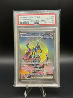 Pokemon Temporal Forces TEF en Iron Crown EX Special Illustration PSA 10 - Image 1