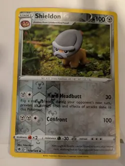 Shieldon 109/189 SWSH Astral Radiance Pokemon Reverse Holo Foil Nice! - Image 1