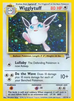 Pokemon Wigglytuff (19/131) Base Set 2 HP HOLO - Image 1