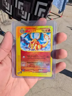 Pokemon TCG Charizard 39/165 Expedition Base Set 2002 Reverse Holo Rare - Image 1