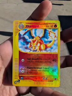 Pokemon TCG Charizard 39/165 Expedition Base Set 2002 Reverse Holo Rare - Image 3