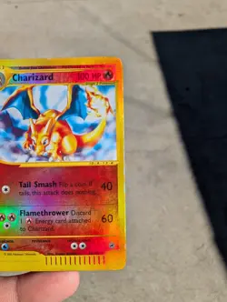 Pokemon TCG Charizard 39/165 Expedition Base Set 2002 Reverse Holo Rare - Image 5