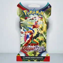 Pokemon TCG Scarlet & Violet Base Sleeved Booster Pack Factory Sealed - Image 1