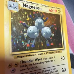 Pokemon Magneton 9/102 Base Set Holo Rare - Image 3