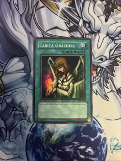(He) Yu-Gi-Oh! TCG Graceful Charity MIP-I040 Super Rare 1st Ed Italian LP - Image 1
