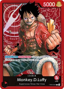 One Piece Monkey.D.Luffy (001) (ST01-001/79) Starter Deck 01 Straw Hat Crew LP - Image 1