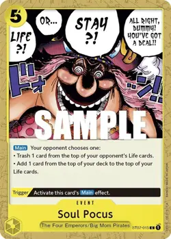 One Piece Soul Pocus (ST07-015/29) Starter Deck 07 Big Mom Pirates NM - Image 1