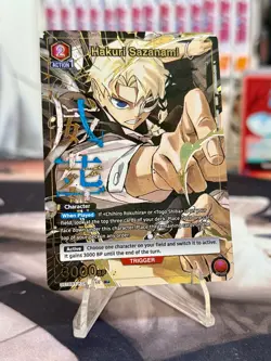 Hakuri Sazanami Rare Alt Art Parallel Kagurabachi Union Arena Near Mint! - Image 1
