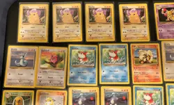 Vintage Pokemon Bulk Lot Base Set 2 Mix 105 Cards WOTC TCG Pikachu Squirtle Card - Image 1
