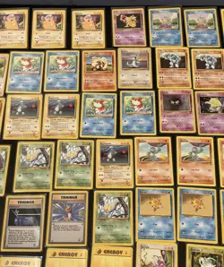 Vintage Pokemon Bulk Lot Base Set 2 Mix 105 Cards WOTC TCG Pikachu Squirtle Card - Image 2