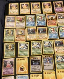 Vintage Pokemon Bulk Lot Base Set 2 Mix 105 Cards WOTC TCG Pikachu Squirtle Card - Image 3