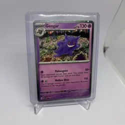 Pokemon Gengar 094/165 Reverse Holo Rare 130 HP Poltergeist Hollow Dive Card - Image 1