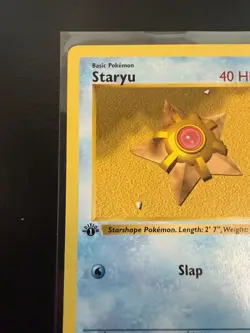 Pokemon TCG Staryu Card 065/102 Base Set 1st Edition Shadowless LP - Image 3