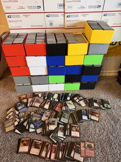 Medium Flat Rate Box FULL of Magic the Gathering Cards From Collector READ! (8) - Image 1
