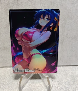 Akeno Himejima Trading Card Waifu Goddess Story Anime Girl holo Karte Manga Full - Image 1