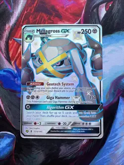Pokemon TCG Metagross GX 157a/145 Full Art Shiny Card Sun Moon Hidden Fates - Image 1