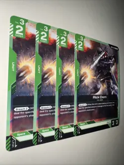 GD01-030 Rick Dom X4 Playset Gundam TCG CCG English Card Game - Image 2