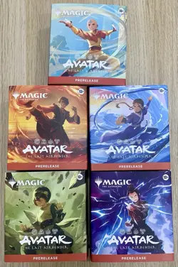 Avatar The Last Airbender Magic The Gathering Prerelease Box - Set of All 5 - Image 1