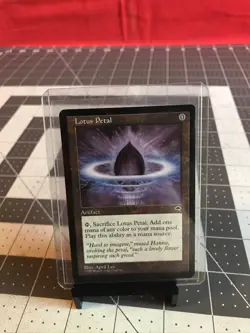 Vintage 1997 MTG Tempest Lotus Petal Card Near Mint - Image 3
