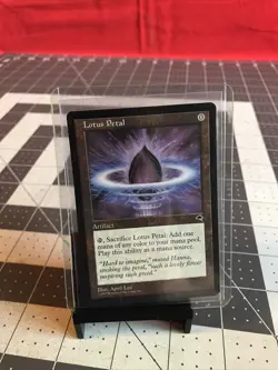 Vintage 1997 MTG Tempest Lotus Petal Card Near Mint - Image 3