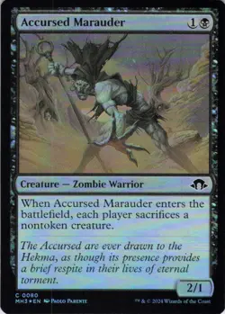 MTG Accursed Marauder (80) | NM Foil | Modern Horizons 3 {MH3} - Image 2