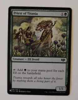 MTG Priest of Titania Commander 2014 The List 210/337 Regular Common - Image 1