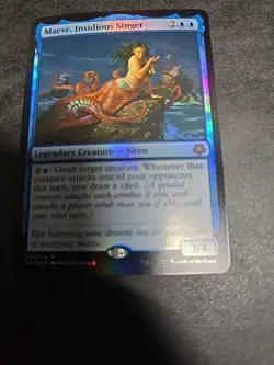 MTG Maeve, Insidious Singer *FOIL* Magic Game Night: Free-For-All 002/136 NM - Image 1