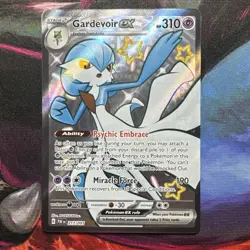 Pokemon TCG Gardevoir EX Paldean Fates Shiny Ultra Rare Card 217/091 - Image 1