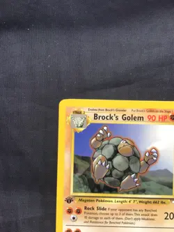 Pokemon Cards: Gym Heroes 1st Edition Rare: Brock's Golem 20/132 - Image 2