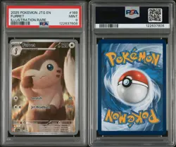 Pokemon TCG Furret Card 168/159 Journey Together 2025, PSA 9 - Image 2