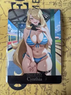 Cynthia Pokemon ACG Goddess Story Waifu Anime Custom Card - Image 1